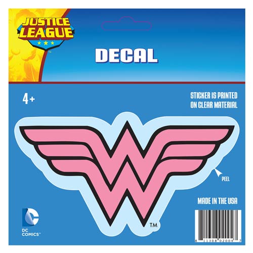 Wonder Woman Pink and Black Logo Decal
